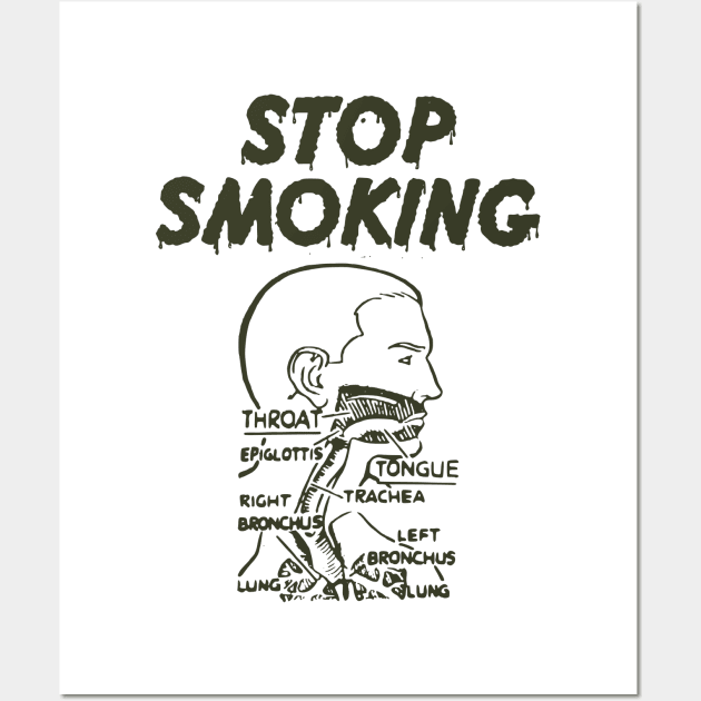 STOP SMOKING Wall Art by Stevendan